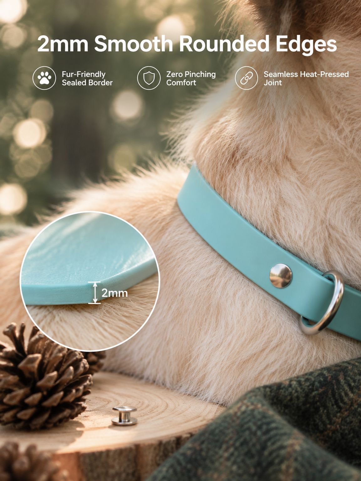 PVC Dog Collar Leash D-Ring Buckle