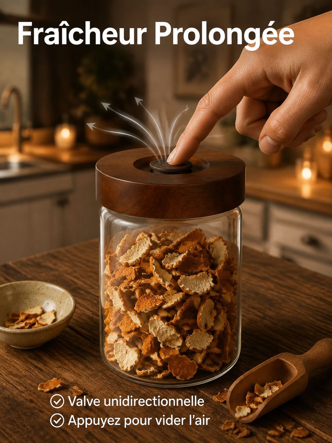 Pot hermétique pour peau de mandarine