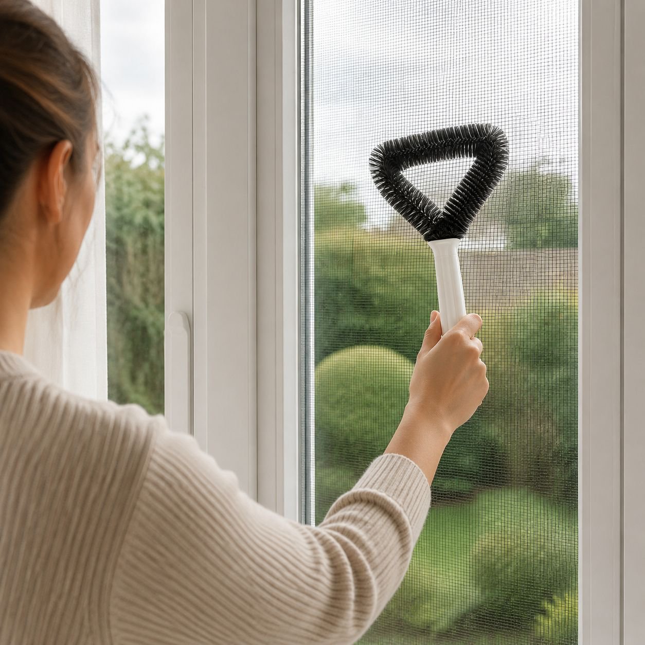Powerful Cleaning Mesh Brush for kitchen surfaces