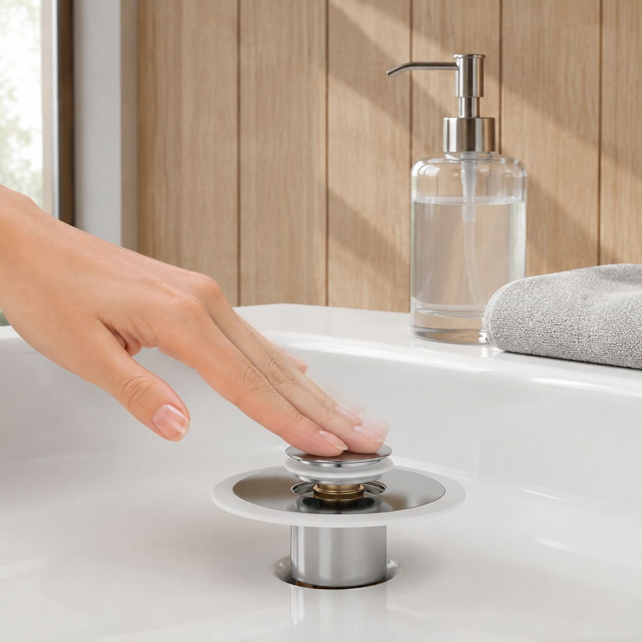 Stainless steel sink accessory preventing leaks