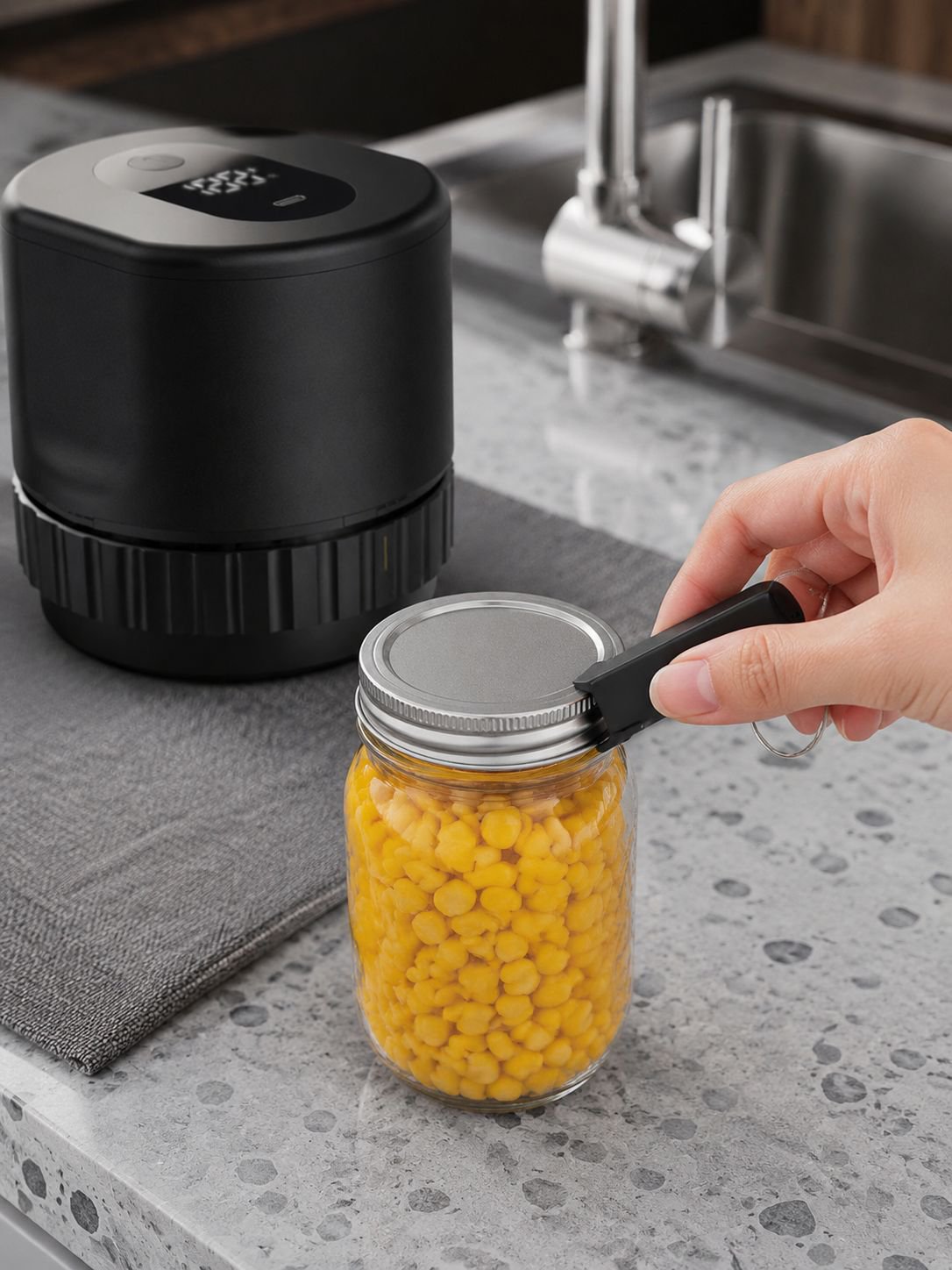 Selladora de vacío para almacenamiento de alimentos