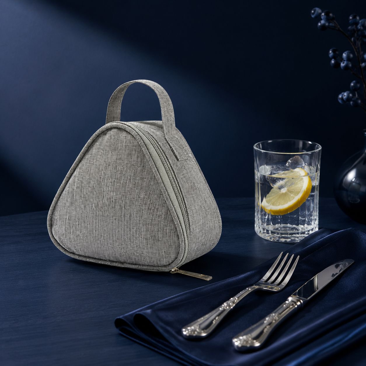 Petit sac isotherme triangulaire portable pour déjeuner