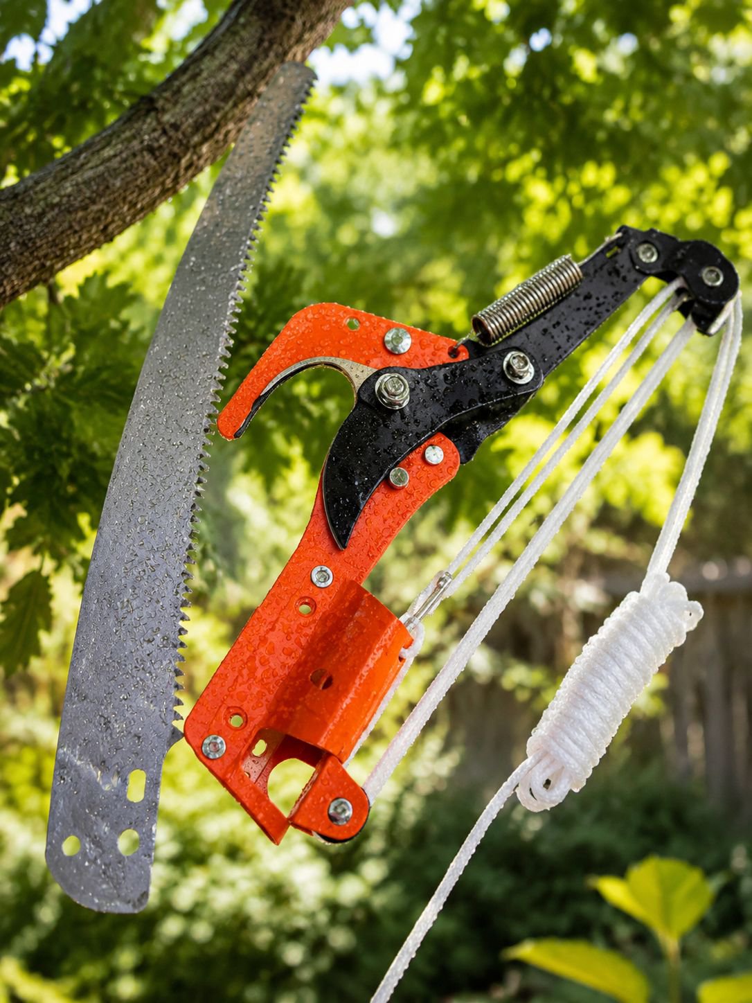 Manual pruning saw for cutting thick tree limbs