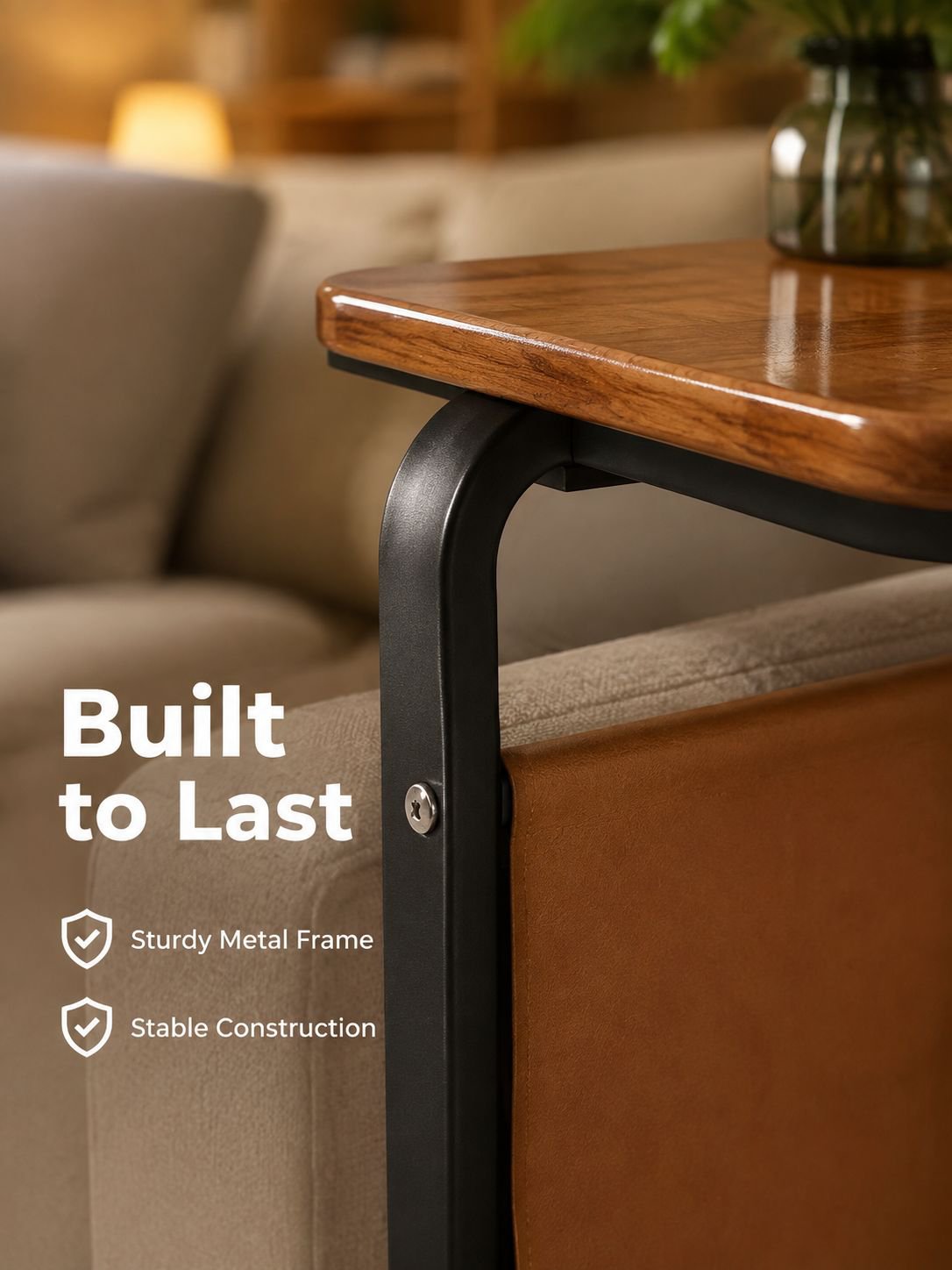 Multifunctional Small Table Sofa Side Coffee Table Corner End Table
