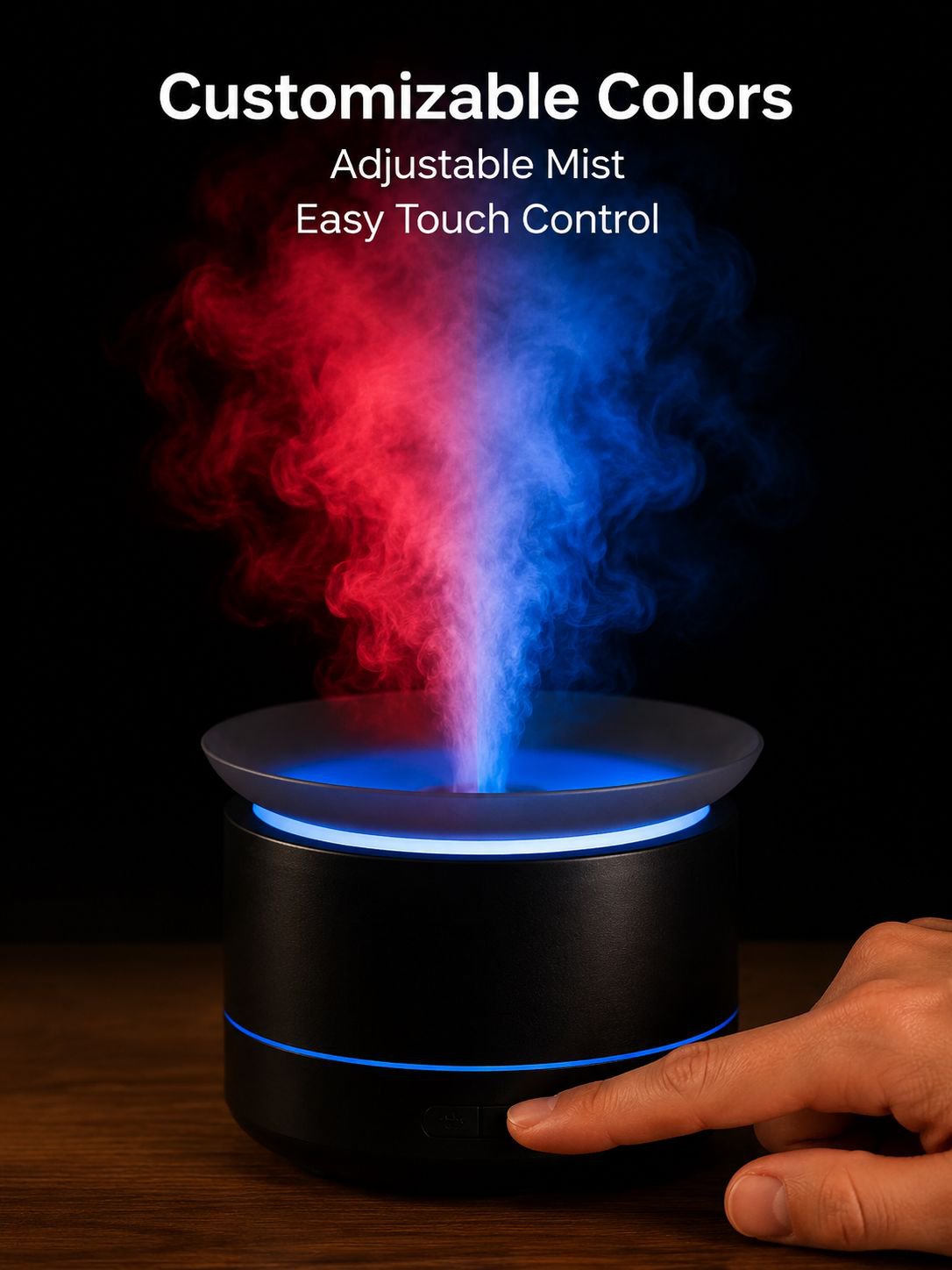 Desktop Cloud Sea Aromatherapy Diffuser Colorful Fog Atmosphere Light for Home Use