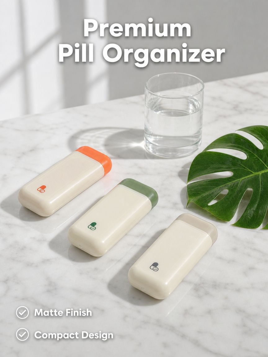 Outdoor Pill Storage Organizer Multifunctional Mini Pill Box