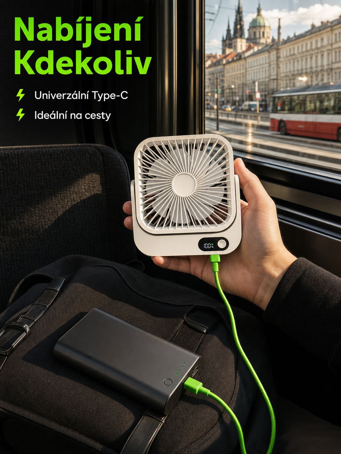 Ultralehký přenosný klimatizační ventilátor