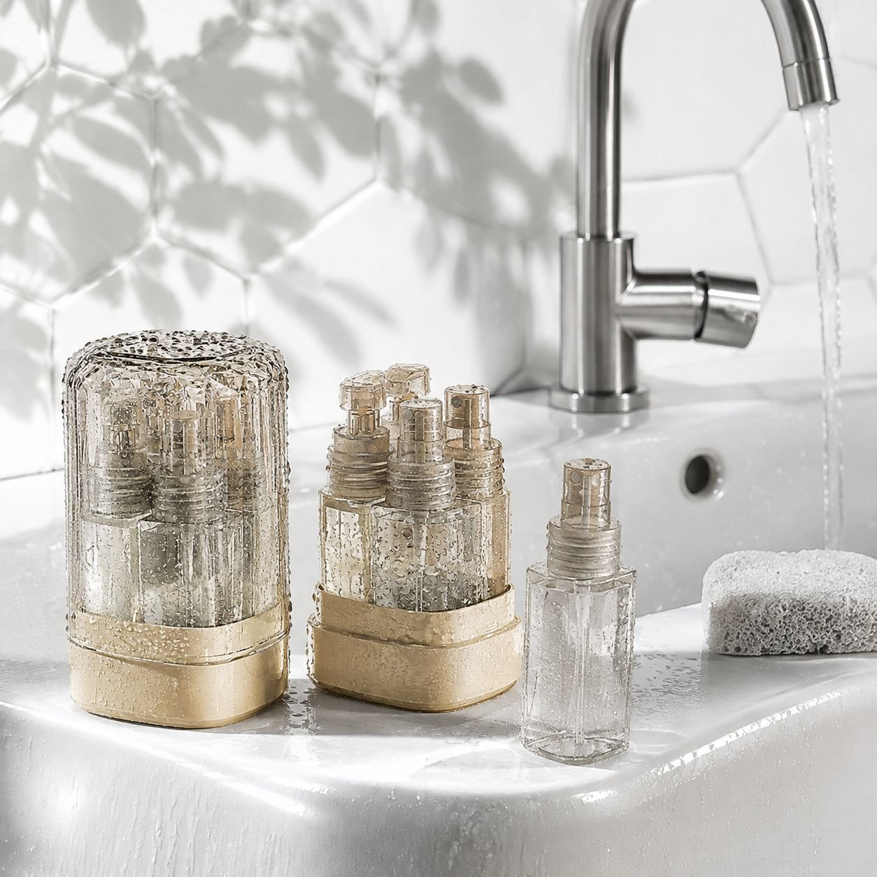 Easy-to-carry skin care lotion dispenser