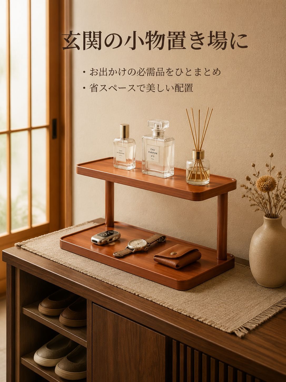 デスクトップ棚用カップオーガナイザー