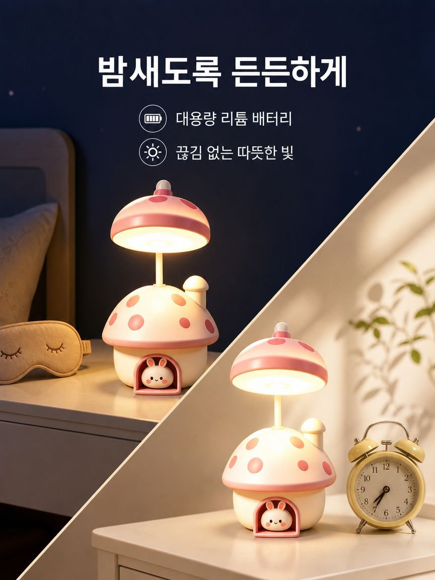 선물용으로 좋은 귀여운 토끼 램프