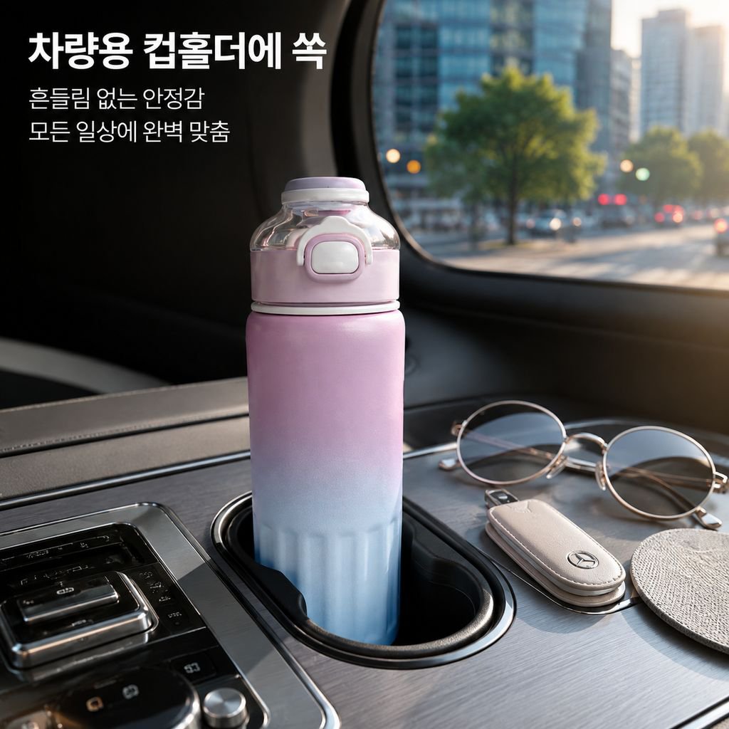 고급 디자인 휴대용 스테인리스 보온컵