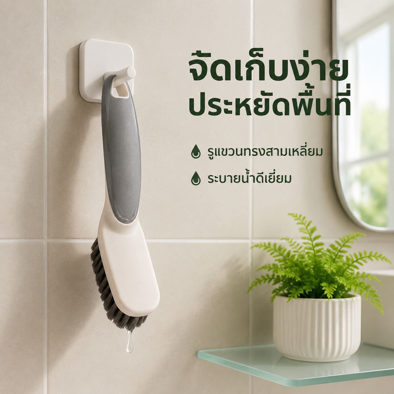 แปรงรองเท้าอเนกประสงค์ขนแข็งสำหรับทำความสะอาด