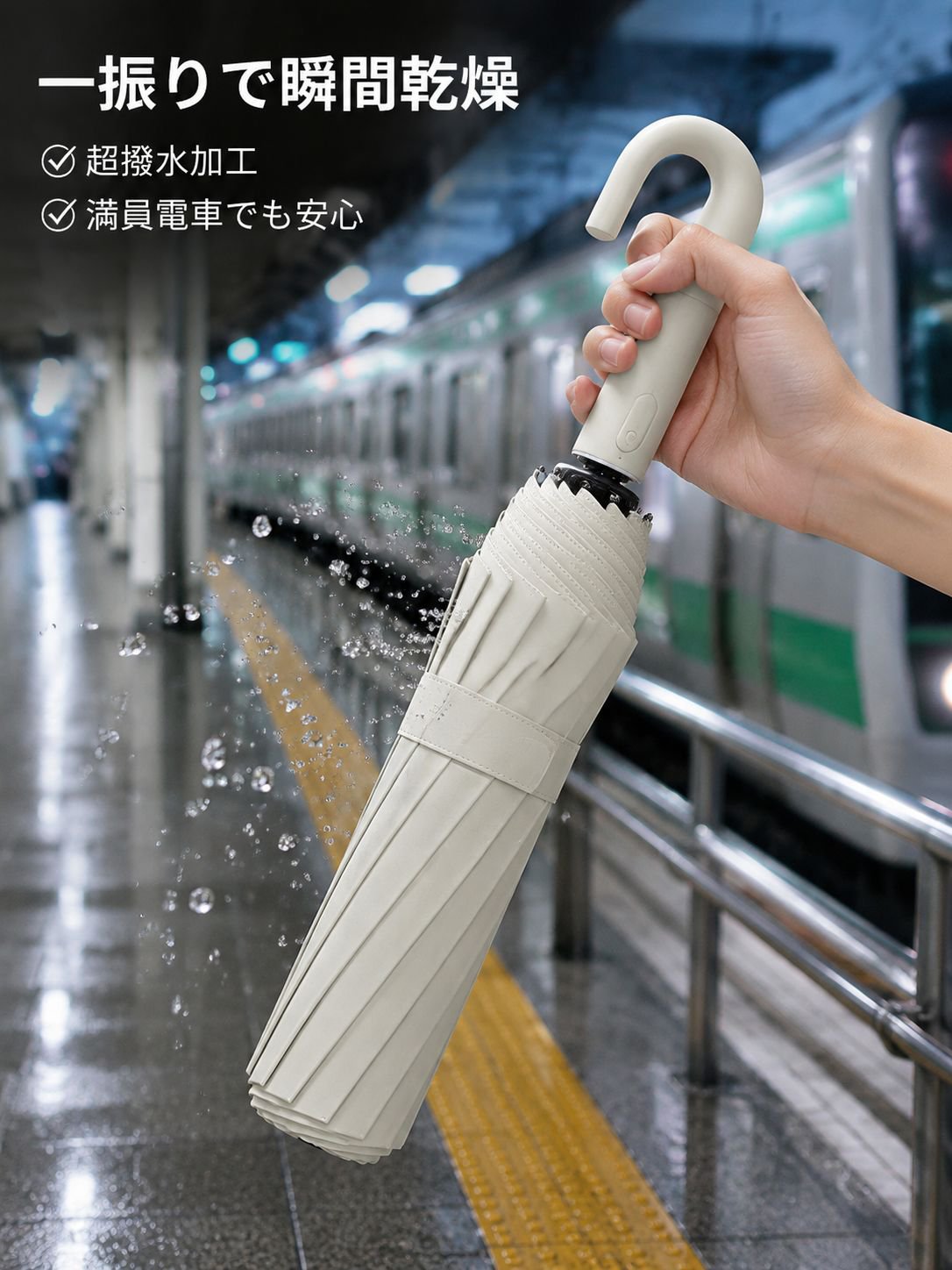 耐風性に優れた60本骨の傘