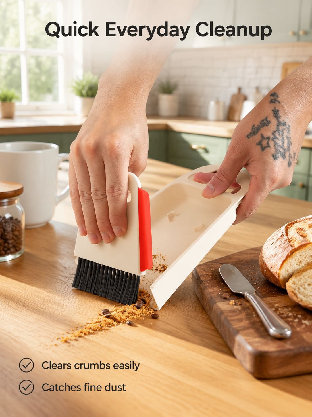 Mini Desktop Broom and Dustpan Set