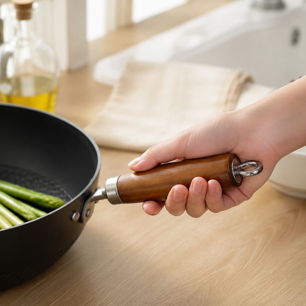 Non-stick surface of the Household Mini Iron Frying Pan