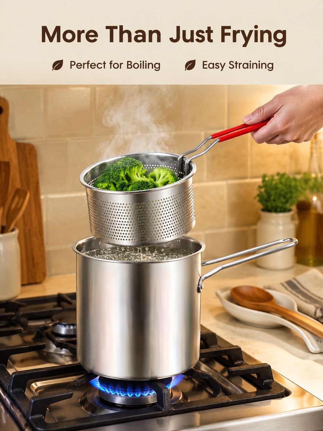 304 Stainless Steel Multi-Purpose Deep Fryer