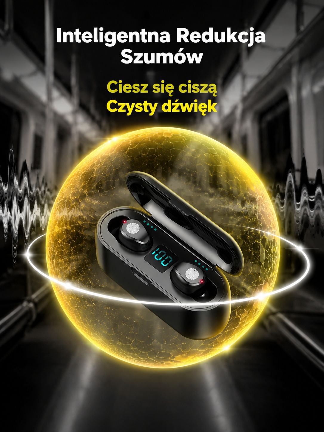 Inteligentne bezprzewodowe słuchawki z redukcją szumów