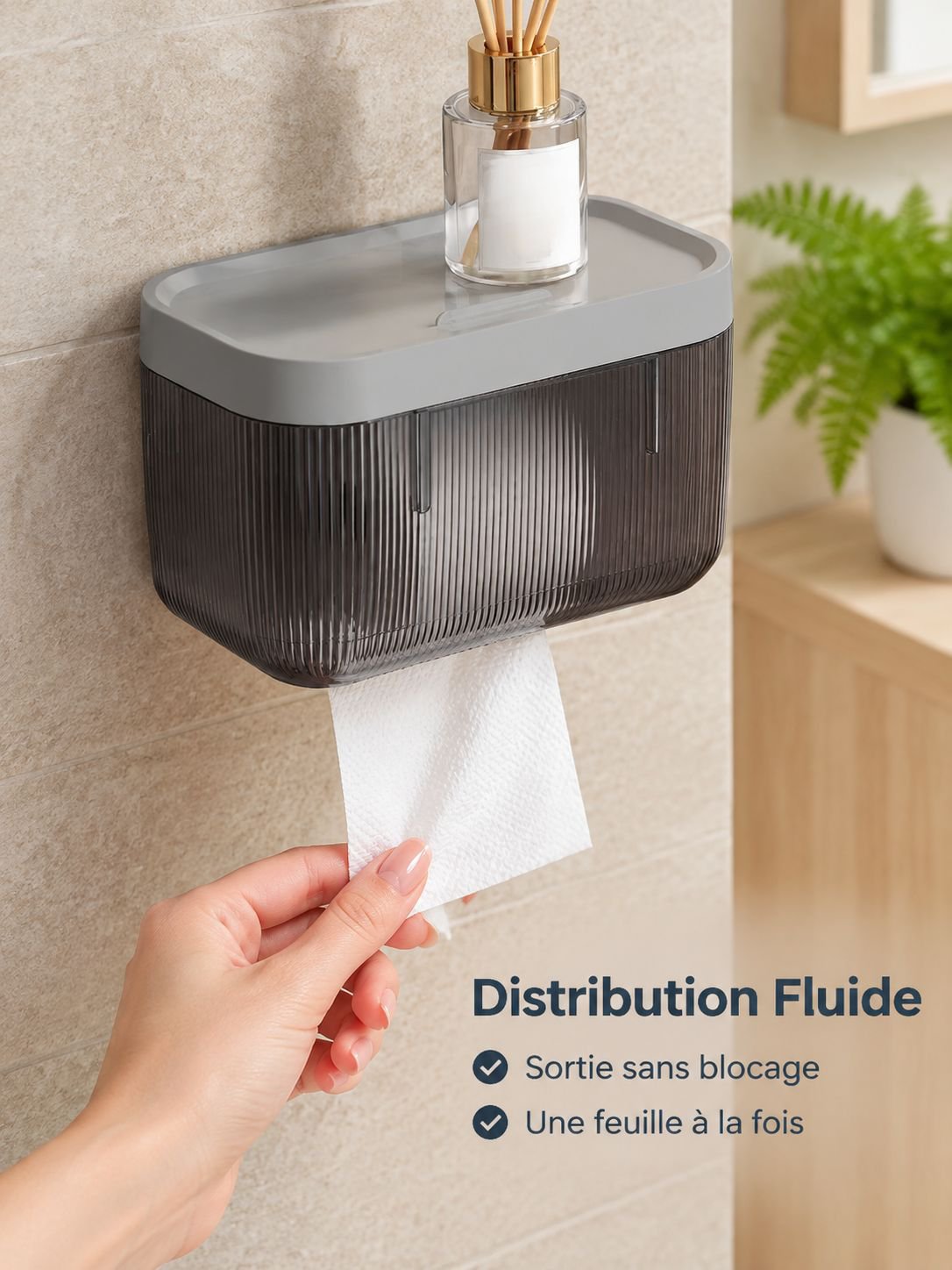 Boîte à Mouchoirs Multifonction pour Salle de Bain