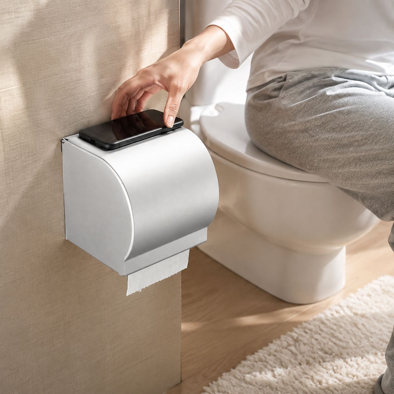Easy-installation multi-functional tissue holder