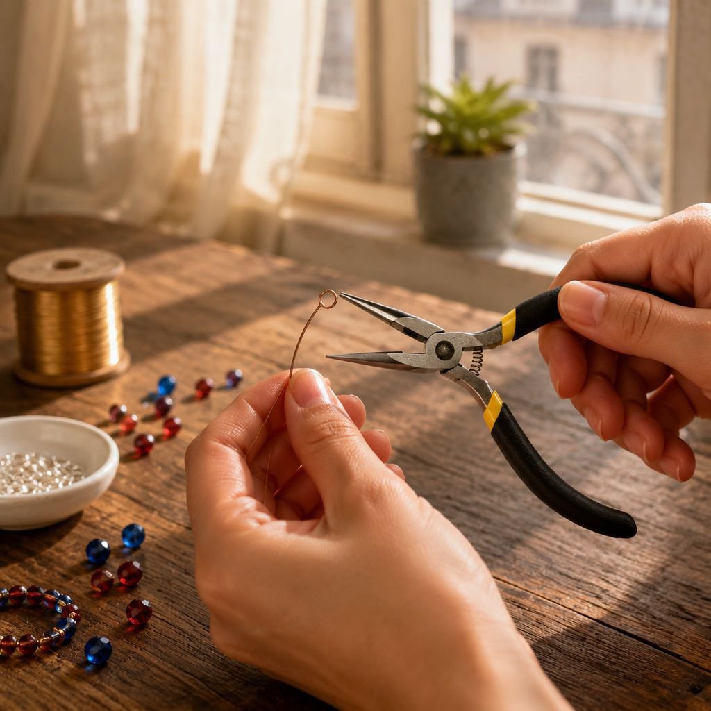 Pince à bec effilé pour réparation électrique maison