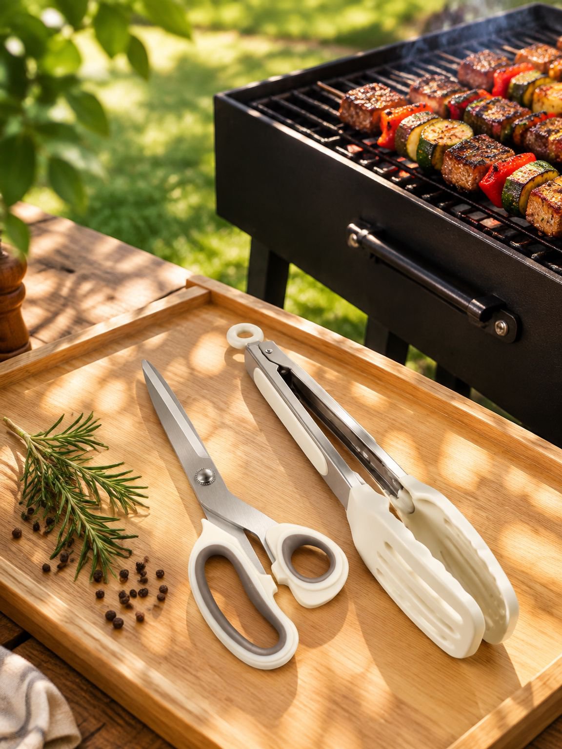 Grillfleisch-Schere