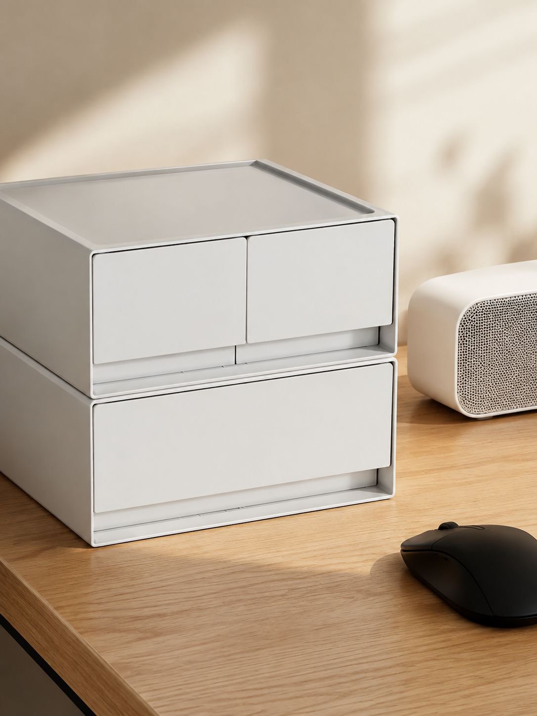 Boîte de rangement en plastique für effiziente Büroorganisation