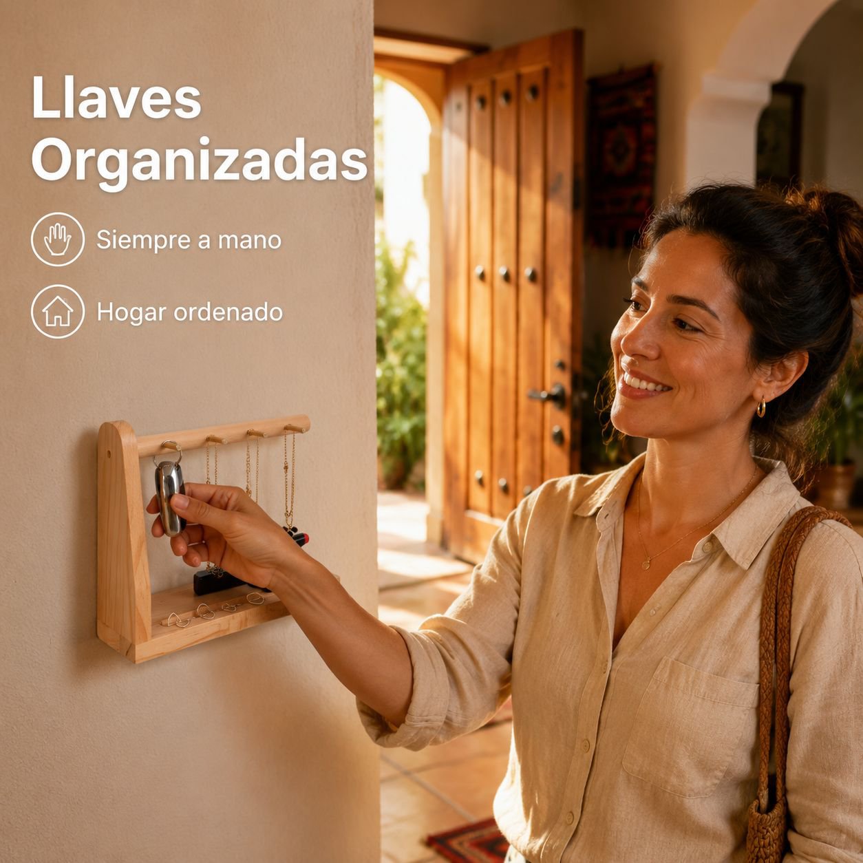 Adorno creativo para guardar llaves