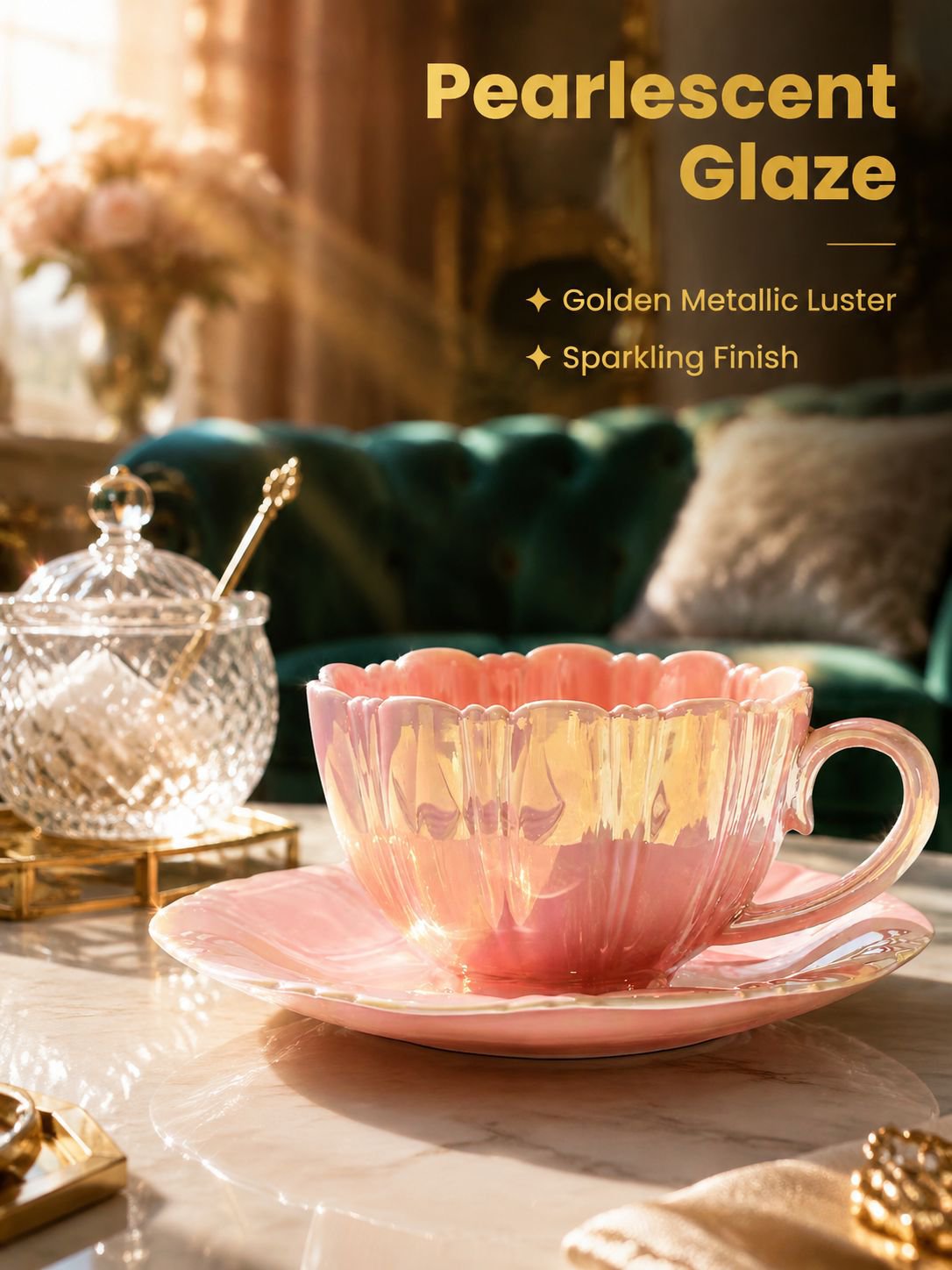 Petal Coffee Cup and Saucer Set