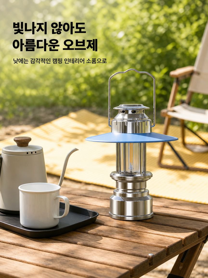 비상등으로 활용 가능한 충전식 조명