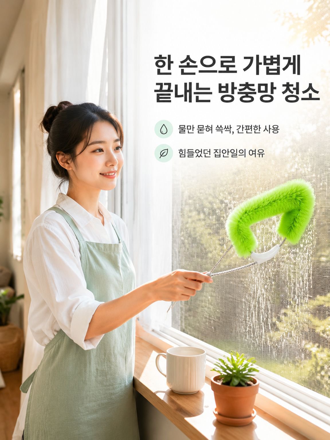 고층 창문 청소 도구