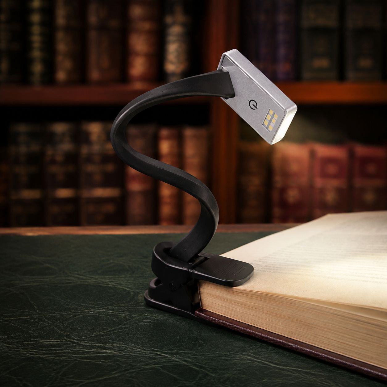 Rechargeable 8-LED Book Clip Lamp Mini Portable Night Reading Light