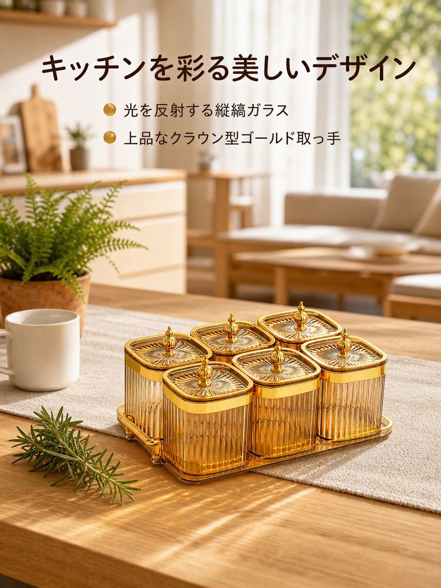 密閉式スパイス瓶の家庭用保存容器セット