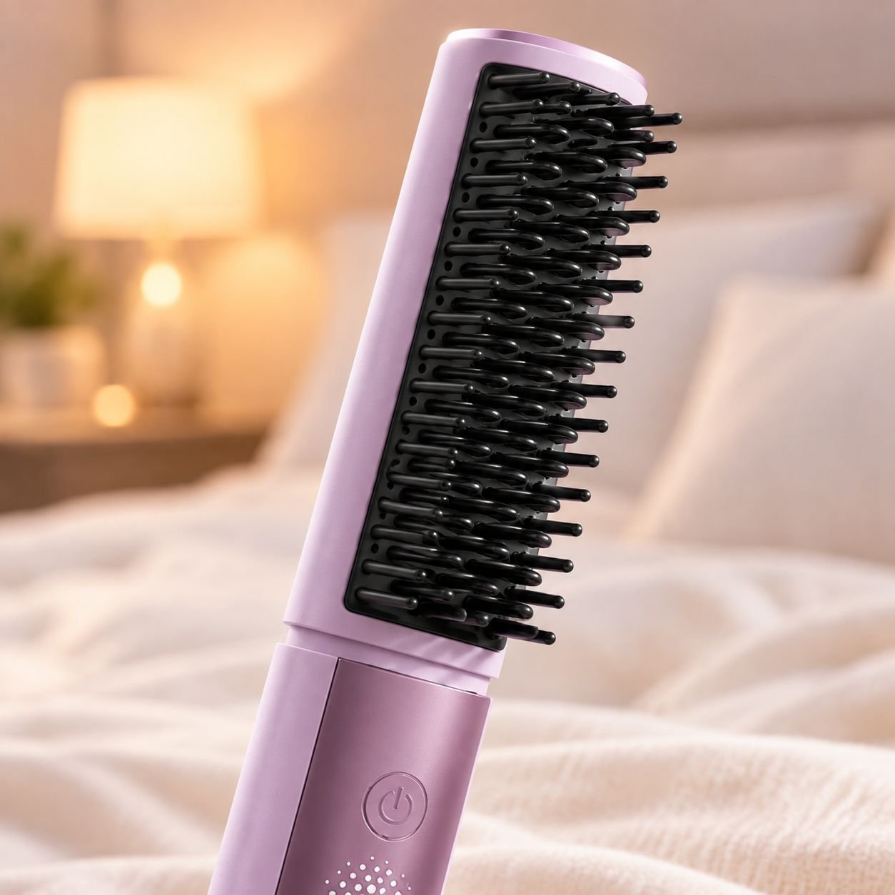 음이온 헤어 케어 휴대용 충전식 빗, 직모 겸용, 모발 손상 방지