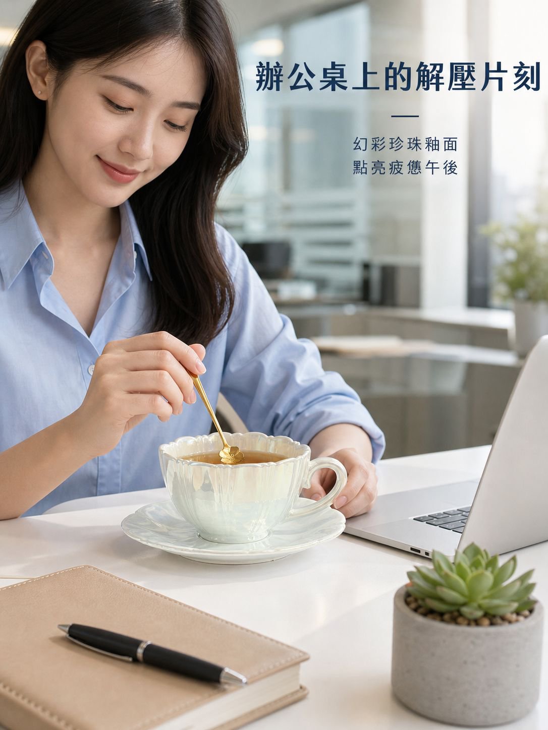 花瓣咖啡杯碟套裝