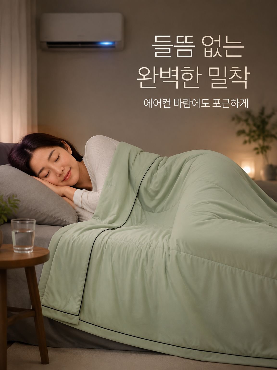 여름용 얇은 혼방 이불