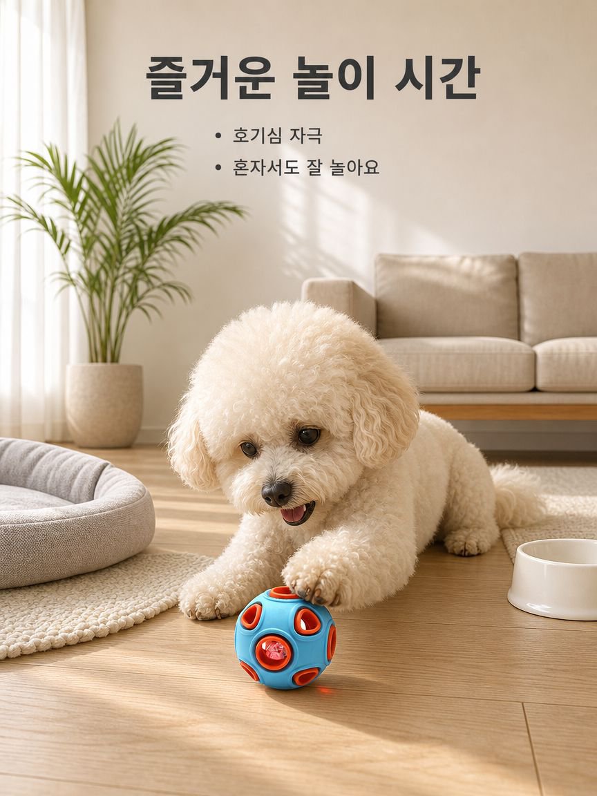 다기능 소리나는 치아청소 간식볼