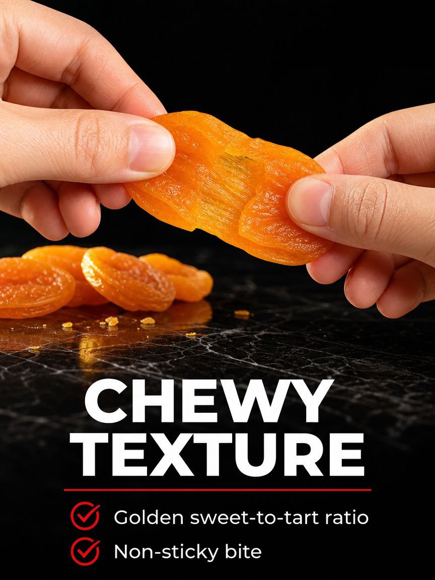 Gluten-free, sugar-free dried apricots for healthy snacking
