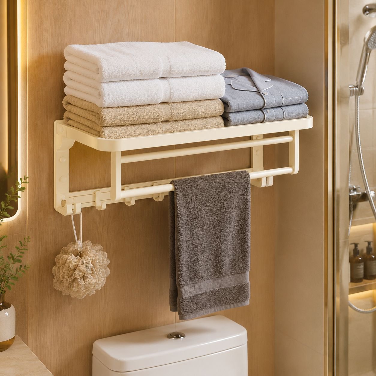Waterproof Wall-mounted Bathroom Rack