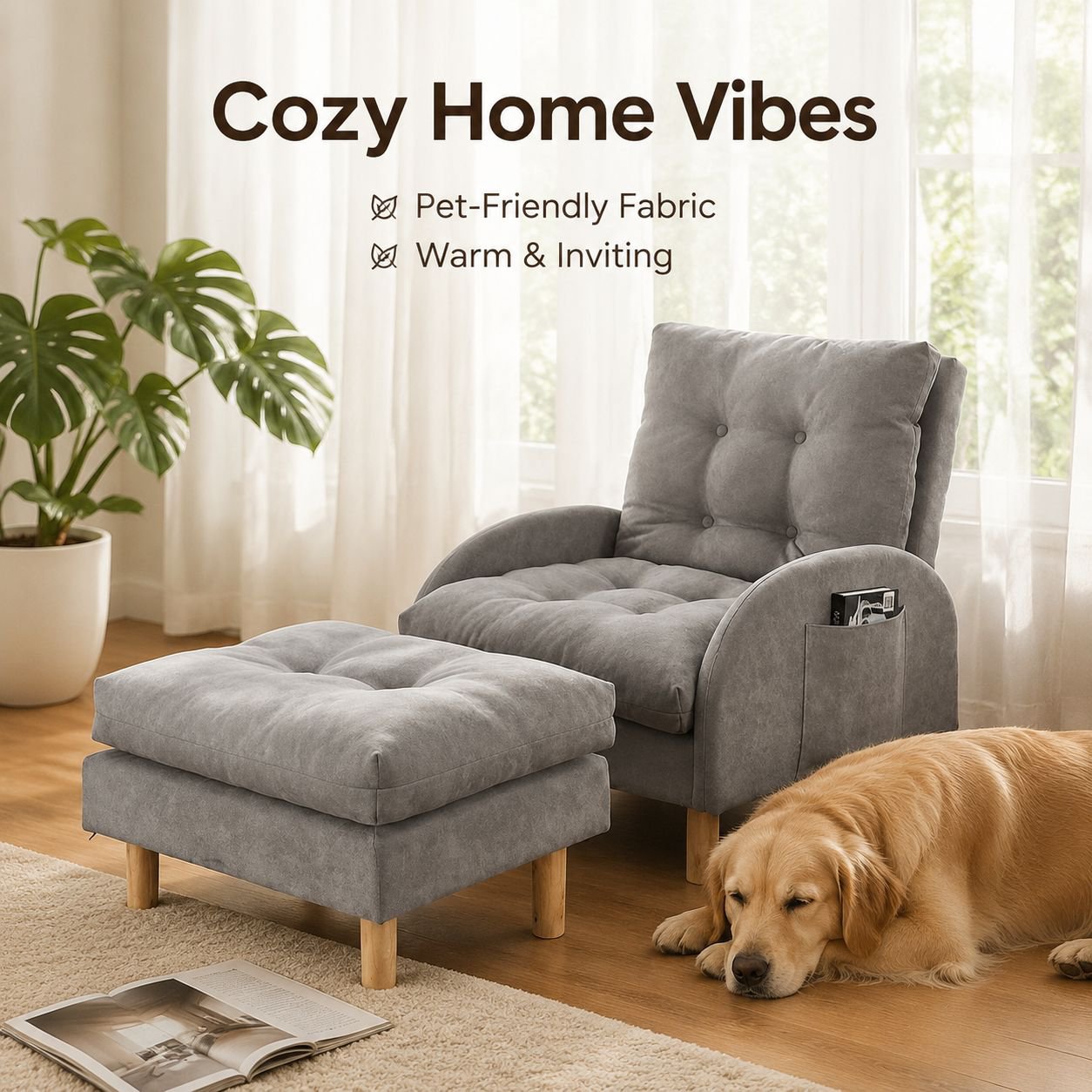 Foldable single-seat lounge chair