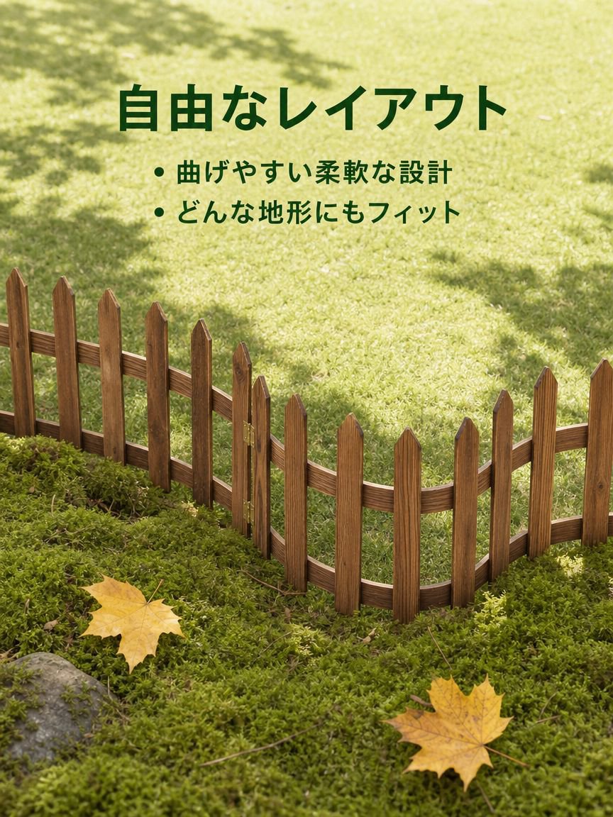 炭化防錆中庭仕切り木製フェンス花壇フェンス庭地面植栽ガードレール景観用丸型木製杭