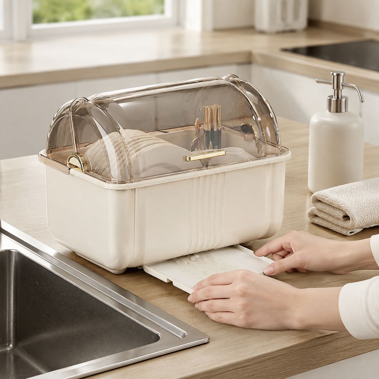 JMY-Kitchen Aufbewahrungsbox für Geschirr