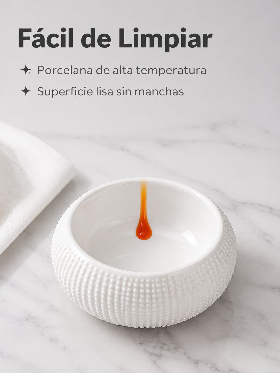 Plato de cerámica de forma irregular