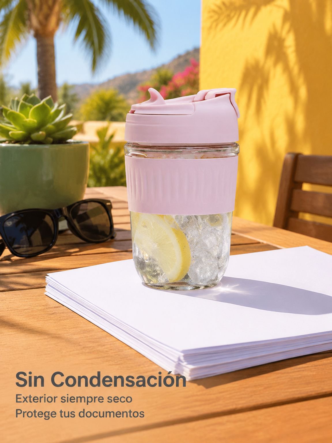 Vaso de gran capacidad para la oficina