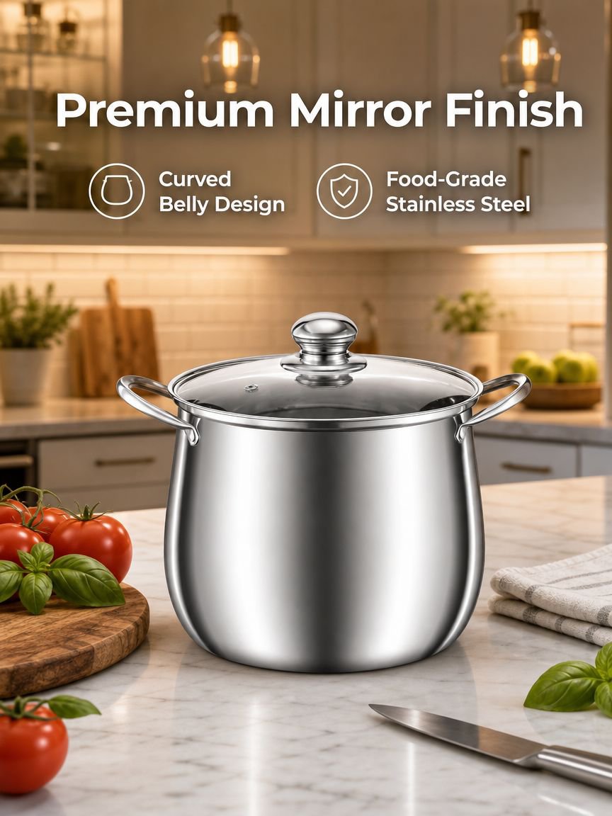 Stainless Steel High Stockpot
