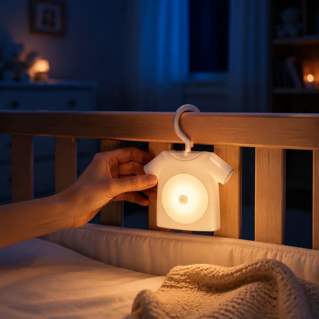 LED night light with smart sensor for bathroom