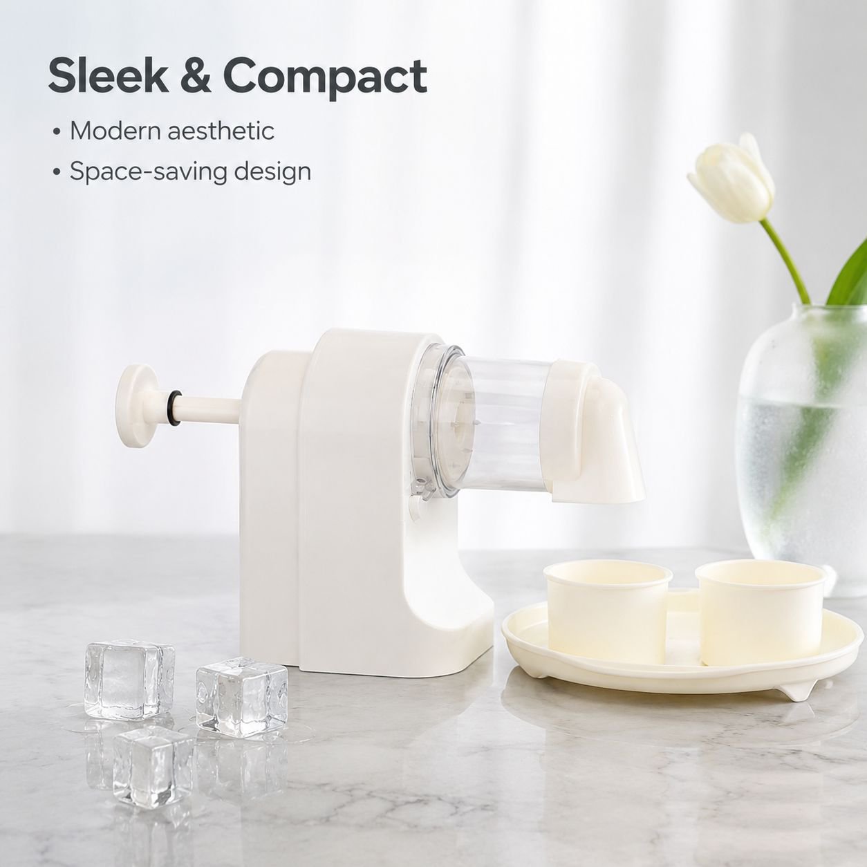 Automatic wireless ice shaver