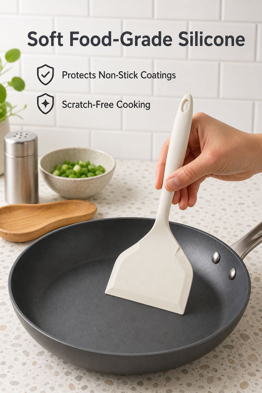 Non-Stick Silicone Pancake Spatula
