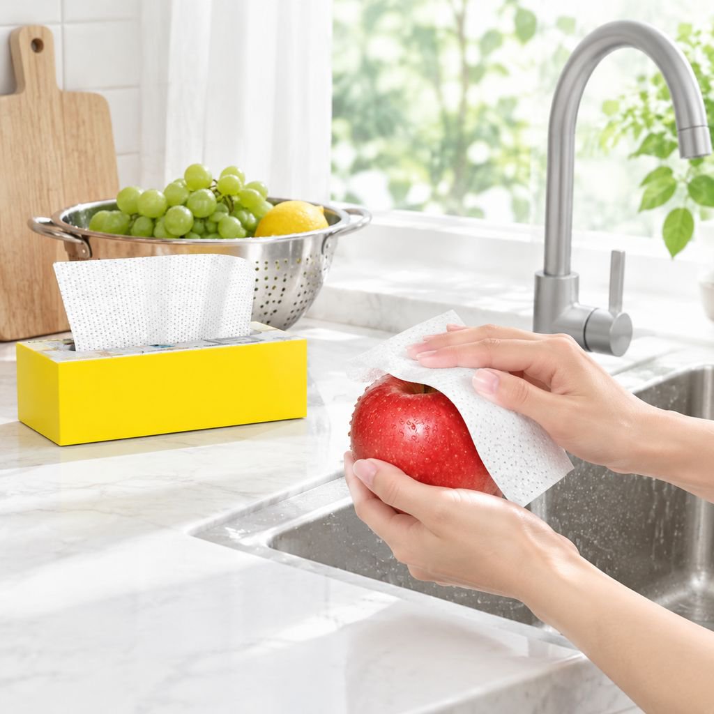 使い捨て泡立ち食器洗いクロス ふきんとしても使用可能