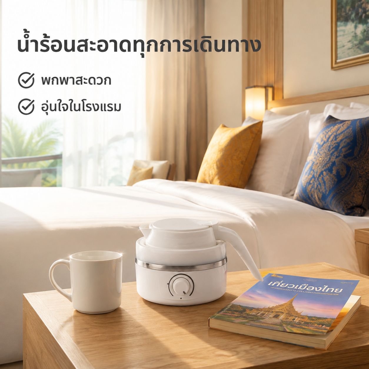 กาต้มน้ำไฟฟ้าอเนกประสงค์แบบเคลื่อนที่ได้