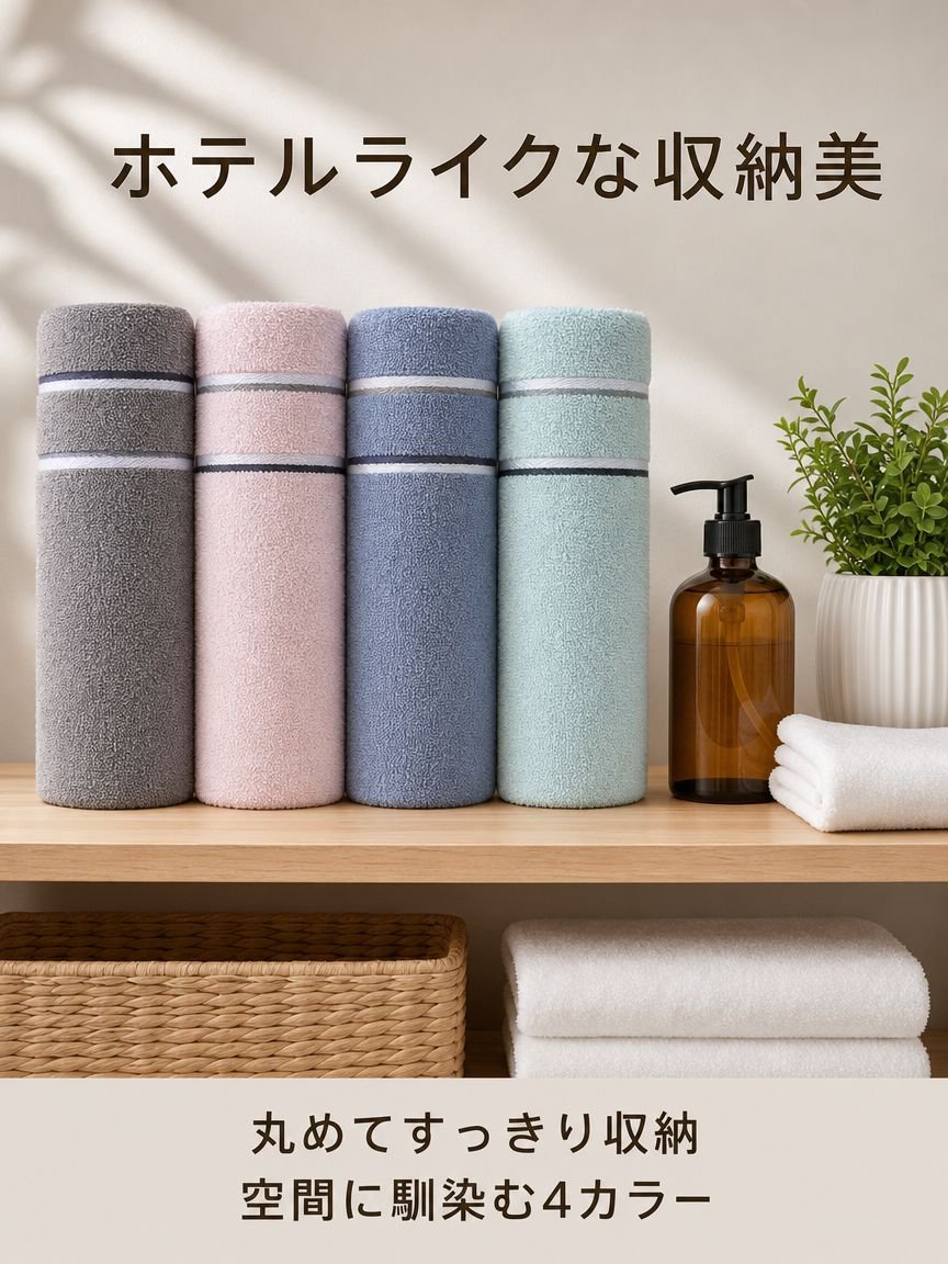 高吸水性やわらかコットンタオル